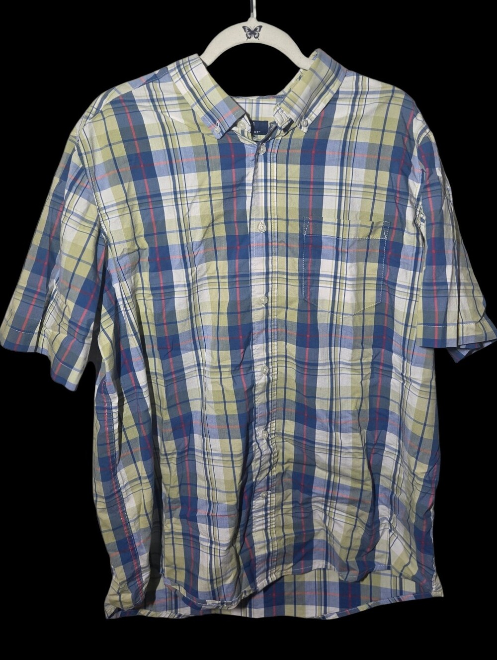 Men's Plaid Button-Down Shirt